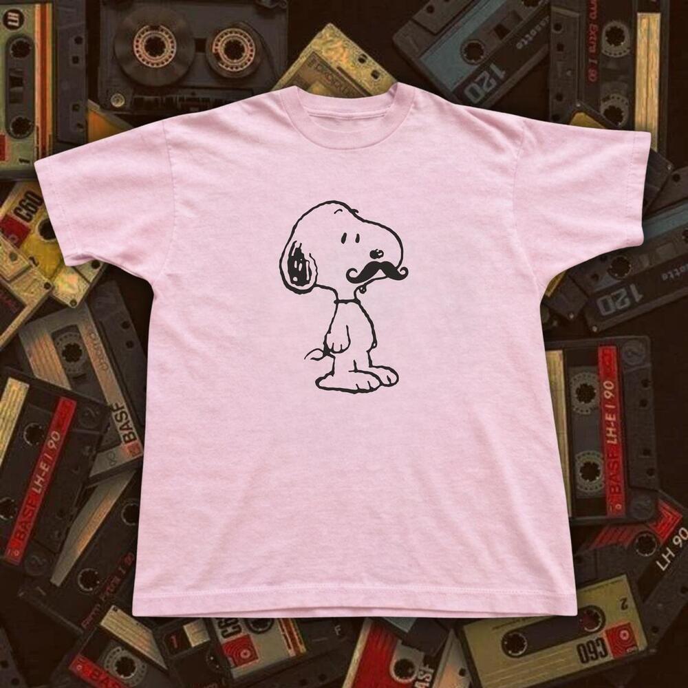 Snoopy Tee With Mustache